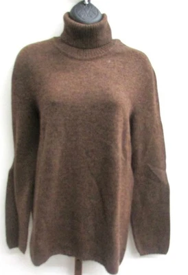 Geiger Collections Women Vintage Brown 100% Wool Turtleneck Sweater Size L - Image 1 of 2