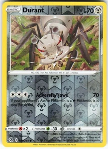 Durant 184/264 Pokemon SWSH08: Fusion Strike Reverse Holo Common LP - Picture 1 of 2