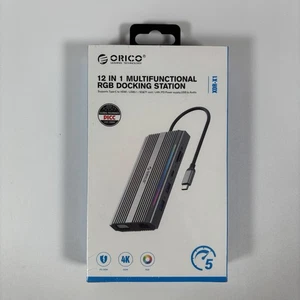 Orico 12in1 Multifunktionale RGB USB-C Dockingstation XDR-X2 Neu Versiegelt - Bild 1 von 3