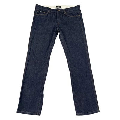 Boss Hugo Boss Delaware Slim Fit Japanese Denim Dark Wash Jeans Sz 35 x 30 - Image 1 of 4