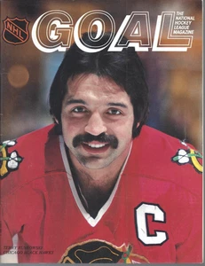 1980 GOAL hockey program Colorado Rockies Chicago Blackhawks Terry Ruskowski - Picture 1 of 3