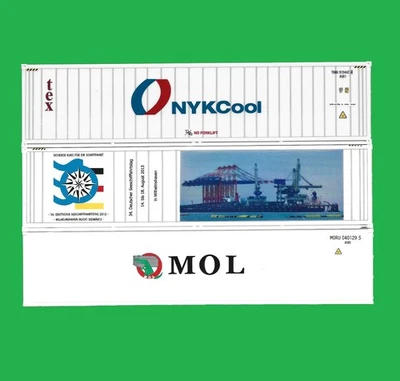 AWM & Similar / 3x Large HO Scale Containers - NYK & MOL Etc - Image 1 of 4