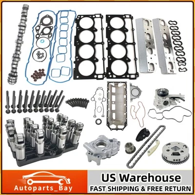 KIT DE JUNTAS DE CABEZA DE ÁRBOL DE LEVAS ELEVADORES MDS PARA DODGE RAM 1500 2009-2019 5,7 L HEMI V8 Foto 1 de 4