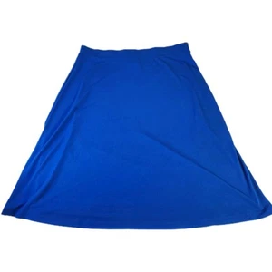 Evan Picone Midi A-Linien Rock Damen Größe XL Regatta Blau Slinky Stretch NEU Neu mit Etikett - Bild 1 von 10