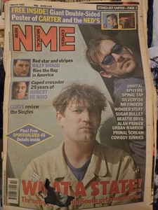 NME Mag March 1992 Beautiful South Nirvana Guns N Roses Rolling Stones (Damage) - Picture 1 of 6