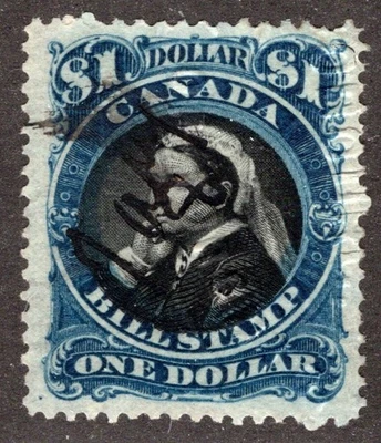 van Dam FB52, Embossed ccx, $1, Used,  p12, VF, 3rd Issue Canada Federal Bill St - Image 1 of 2