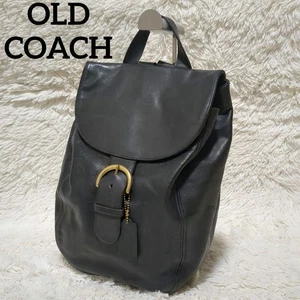 Mochila Coach vintage de cuero negro entrenador antiguo buen estado marca bolso encanto - Imagen 1 de 18
