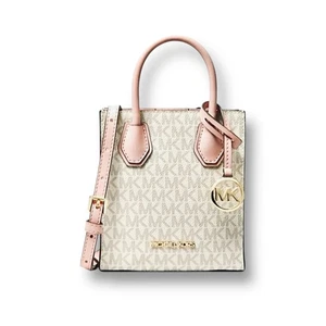 Neu Michael Kors Mercer XS Umhängetasche Pink Blush Leder Shopper Beuteltasche 348 $ - Bild 1 von 10