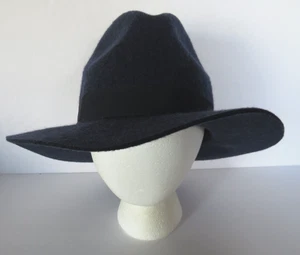 Sombrero Banana Republic Floppy Ala Ancha Azul Marino Talla L/XL Lana Bandas Negocios - Imagen 1 de 8