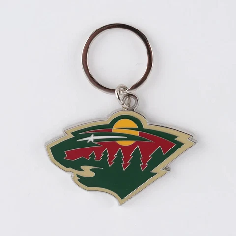 Minnesota Wild Heavyweight Metal Keychain Keyrings Cover