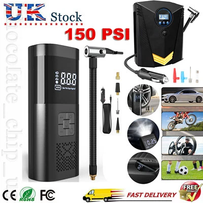 Cordless 12V Electric Car Tyre Inflator Pump Portable Tire Air Compressor Pump - Image 1 of 4