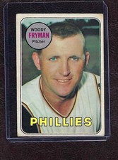 1969 OPC O-Pee-Chee #51 Woody Fryman, Philadelphia Phillies, VG-EX!