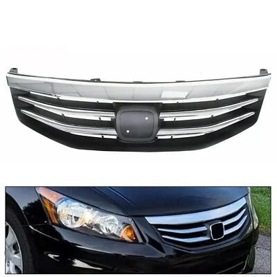 For Honda Accord 2011 2012 Front Bumper Grille Chrome Hood Grill For #HO1200203 - Image 1 of 4