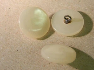 NUEVO 15 3/4 PULGADAS 30 AÑOS VINTAGE PERLA BLANCO ALAMBRE VÁSTAGO BOTONES - Imagen 1 de 1