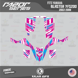 Graphics Kit for YAMAHA BLASTER YFS200 (2003-2006) 16 Mil Razor - Magenta - Picture 1 of 6