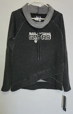 Touch By Alyssa Milano San Antonio Spurs Gray Sweatshirt Roll Tab Sleeves Size M - Image 1 of 4