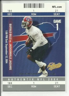 2004 Fleer Authentix #79 Lewis McGahee Buffalo Bills - Image 1 of 2