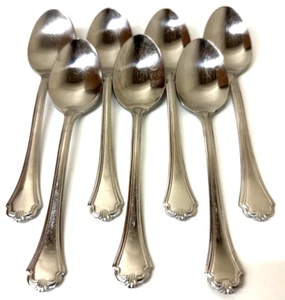 Oneida MIDTOWNE Set of 6 Place / Oval Soup Spoons Stainless Flatware - Picture 1 of 5