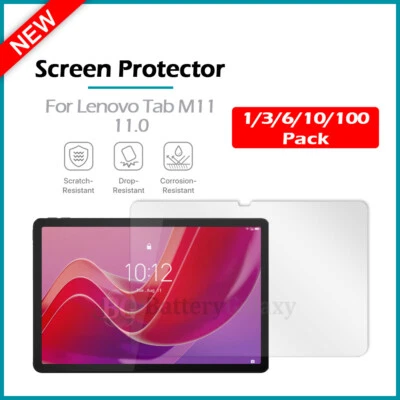 1-100 Lot LCD Ultra Clear HD Screen Shield Protector for Lenovo Tab M11 11.0 - Image 1 of 4