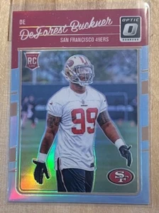 2016 Panini Donruss Optic DeForest Buckner Carolina  Blue Rookie #/50 #112 49ers - Picture 1 of 3