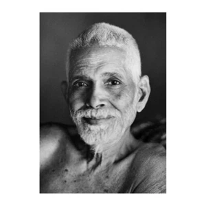 Sri Ramana Maharshi Portrait Poster Print Canvas 36x24 Living Room - Picture 1 of 4