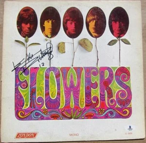 Keith Richards signed Rolling Stones LP Album Cover Flowers BAS Beckett auto - Picture 1 of 4