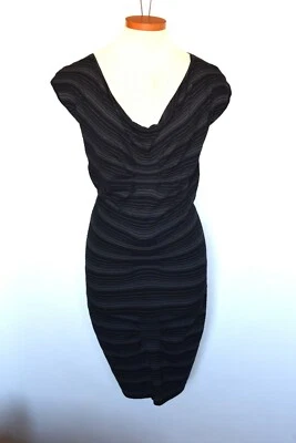 Studio M 女式黑色和灰色无袖紧身连衣裙,S 码 S 码 — 第 1/4 张图片