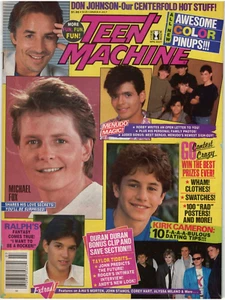Revista Teen Machine julio 1986 Michael J Fox Duran Menudo A-Ha Nelson Rob Lowe - Imagen 1 de 24