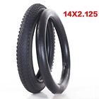 14 X 2.125 Black Bicycle Tyres Tubes Mountain Bike Child Cycle Pair 14 Inch