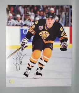 Autógrafo foto firmada de Joe Juneau jugador de hockey 8x10 - Imagen 1 de 3