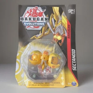 Bakugan Evolutions Sectanoid Aurelus Amarillo 1 tarjeta de personaje 2 bakucores - Imagen 1 de 4