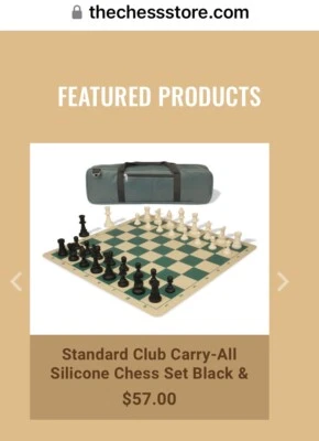 ♟️The Chess Store Standard Club Carry-All Set With Clock And Tournament Bag 🎲 - Image 1 of 4