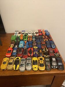 Lot Of 50 Hot Wheels Matchbox Majorette Dicast Toy Cars Used-4