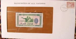 Banknotes of all Nations Albania 1976 P-40a One Lek UNC Prefix RT - Picture 1 of 4