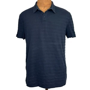 John Varvatos Polo Shirt Mens Size L Black Short Sleeve Casual Rugby Preppy - Picture 1 of 5