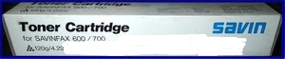 Genuine Savin 9825 Toner Cartridges for SAVINFAX 600/700 Black Toner Cartridge - Image 1 of 1