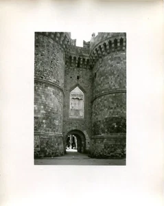 Vintage 1950s Travel Photo RHODES GREECE Ancient City Gate - Picture 1 of 1