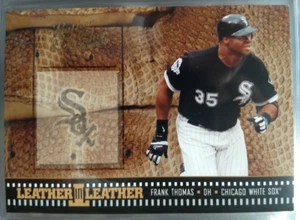 2004 Donruss Leather & Lumber Frank Thomas Leather in Leather insert /2499 - Picture 1 of 2