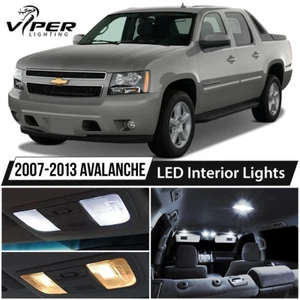 2007-2013 Chevy Avalanche White LED Interior Lights Package Kit - Foto 1 di 8