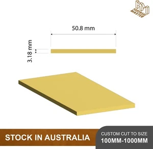 Brass Flat Bar | 50.8mm * 3.18mm | Multiple Lengths / Size Available | C380 - Picture 1 of 7