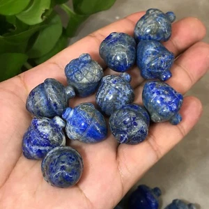 10 piezas Natural Lapislázuli jaspe bellota cuarzo cristal calavera Reiki gemas curativas - Imagen 1 de 12