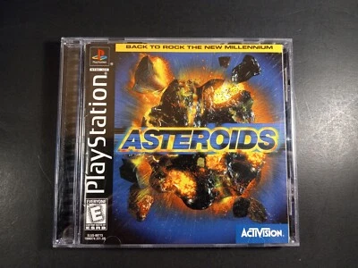 Asteroids (PlayStation 1 PS1) Complete CIB PS1 BLACK LABEL - Image 1 of 4