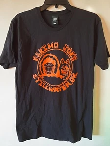 Eskimo Joe’s T-Shirt Large Double Sided “Game Time, Catch One” S/S Black--NWOT-- - Picture 1 of 3