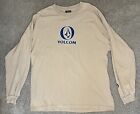 Vintage 90s Volcom Skateboarding Long Sleeve Size XL Made In USA Tan