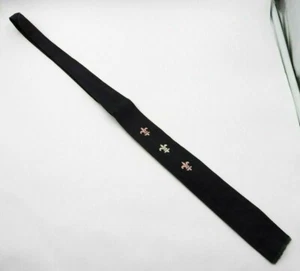 VINTAGE SKINNY FLEUR DE LIS TIE TARMON IMPORTED IRISH LINEN, THE OXFORD SHOP - Picture 1 of 12