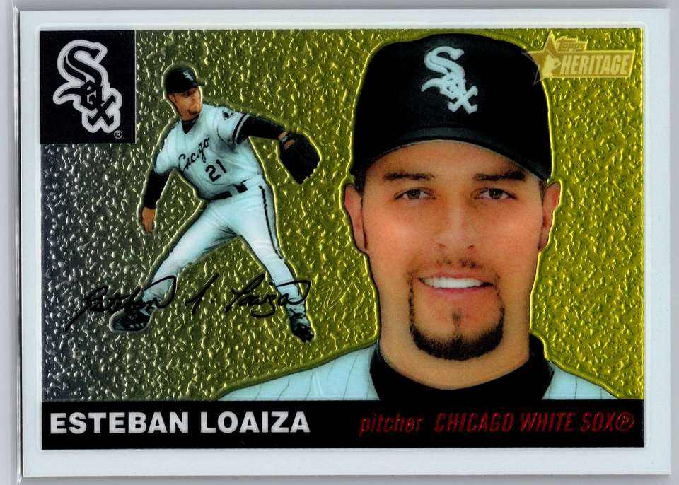 Esteban Loaiza 2004 Topps Heritage Chrome /1955 THC48 Chicago White Sox - Image 1 of 2