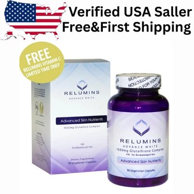 Relumins Advance White Glutathione Complex w/ Relumins Vitamin C 1,650mg, 90 Cap - Image 1 of 4