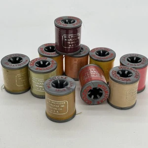 Molnlycke Thread Lot Of 10 120yd 110m Spools Variety Polyester Spun Syntet VTG - Picture 1 of 12