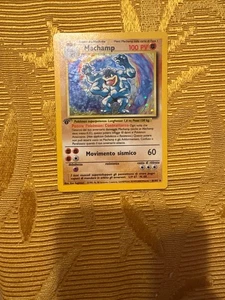 Carta Pokèmon Machamp Holo Olografico Prima edizione 1st – Base Set 8/102 – Ita - Foto 1 di 2