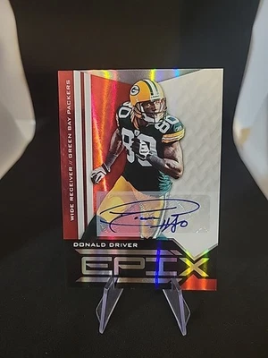 2010 Panini Epix Donald Driver #28 Signatures RED 💥 2/10 ! 💥 Packers RARE  - Image 1 of 2